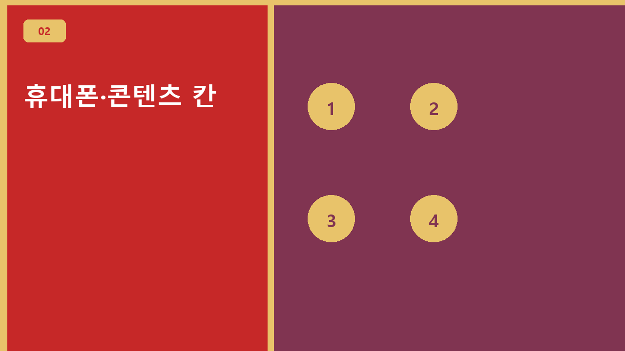 휴대폰·콘텐츠 칸
